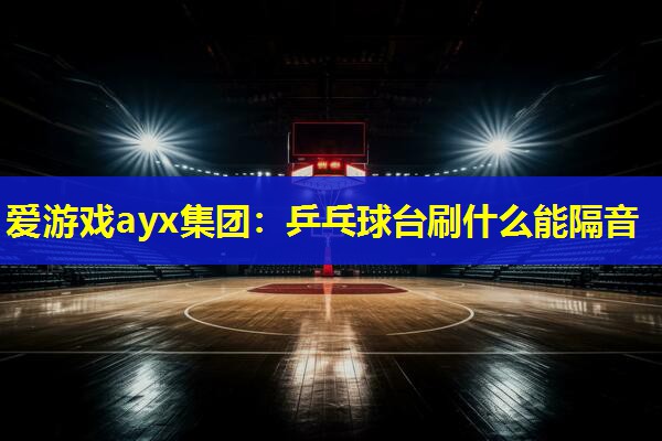 爱游戏ayx集团：乒乓球台刷什么能隔音