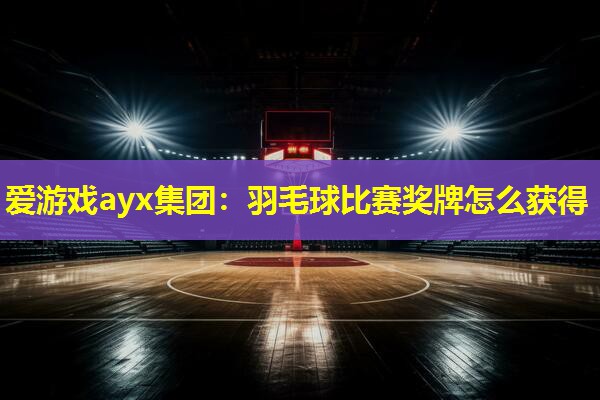 爱游戏ayx集团：羽毛球比赛奖牌怎么获得